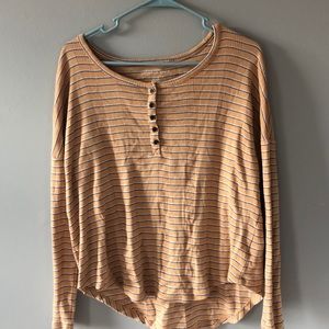 American Eagle long sleeve yellow shirt.